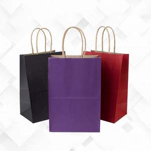 Sacs en papier kraft pour cadeaux de mariage, blanc et noir, pour la Saint-Valentin - Product Image 5