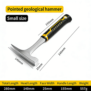 <span class=keywords><strong>Marteau</strong></span> géologique professionnel intégré, <span class=keywords><strong>marteau</strong></span> à pointe, outil d'exploration minière sur le terrain, <span class=keywords><strong>marteau</strong></span> multifonctionnel pour <span class=keywords><strong>maçon</strong></span> et grimpeur - Product Image 5