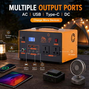 Station d'alimentation portable 220V 300W 180Wh avec <span class=keywords><strong>kit</strong></span> <span class=keywords><strong>solaire</strong></span>, onduleur UPS à passage direct LiFePO4 pour le travail à distance, le bureau et la maison (backup) - Product Image 6