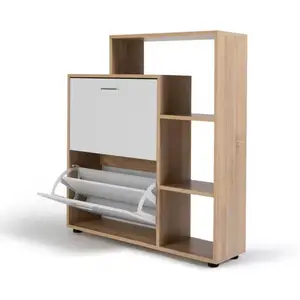 Due porte 3 ripiano moda in legno scarpiera Multi uso mobili per la casa pannello di particelle scarpiera legno