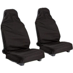 Fundas Universales para Asientos de Coche de PVC Negro, Paquete de Dos, Protectores de Asientos Traseros Transpirables y Mejorados para Model X, Touran, Tiguan - Product Image 3