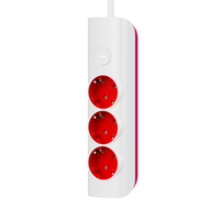 Prise de table AC Pheiyon personnalisable en couleur, 250V 16A, 3 prises Schuko, câble en cuivre haute pureté de 1,4 m, IP20, pour usage domestique et professionnel