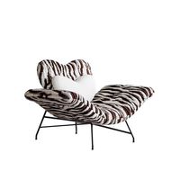 Fauteuil simple Cupid, style italien de luxe léger, en PU, pour salon, chambre, balcon, fauteuil de détente