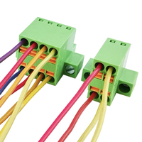 Offre Spéciale – Connecteurs de Bornier à Pince à Ressort Double Rangée à Bride en PA66 Vert de Haute Qualité 3,50 mm pour PCB