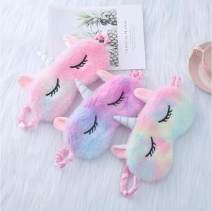 Maschera per <span class=keywords><strong>Dormire</strong></span> in Peluche <span class=keywords><strong>a</strong></span> Forma di Corno, Morbida e Soffice, Divertente Mascherina Animale per <span class=keywords><strong>Dormire</strong></span>, Copriocchi, Gadget per Feste - Product Image 2