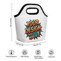 Tas Piknik Kain Oxford Bergaya, Dapat Digunakan Kembali, Desain Bunga Puakenikeni Hawaii yang Dapat Disesuaikan, Ramah Lingkungan