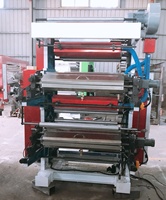 Machine d'impression flexographique automatique à 2 couleurs pour sacs en polypropylène et sacs en papier avec structure empilable