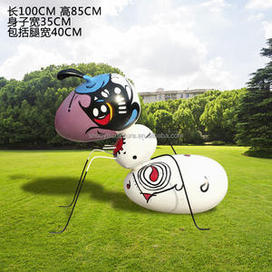 สวนโลหะไฟเบอร์กลาสเรซิ่นงานฝีมือมดหุ่นด้วยตาขนาด<span class=keywords><strong>ใหญ่</strong></span>สำหรับตกแต่งสนามหญ้าสวน - Product Image 5