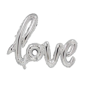 Decorazioni per feste di san valentino di nozze ti amo palloncino a forma di lettera a forma di cuore elio metallizzato oro rosa palloncino in Mylar rosso dorato - Product Image 5