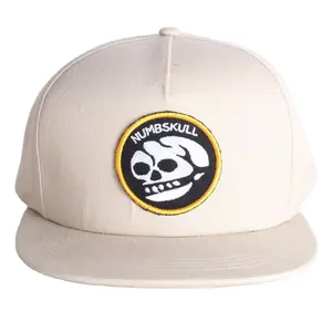 Chapeaux de Baseball Hip Hop à bord carré, casquettes de Baseball vierges ajustées avec Logo de crâne personnalisé