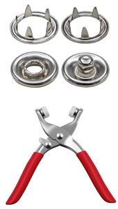 Boutons à pression ronds plats multicolores en acier inoxydable de 10 mm à cinq griffes, <span class=keywords><strong>sans</strong></span> couture, pour vêtements et artisanat - Product Image 3