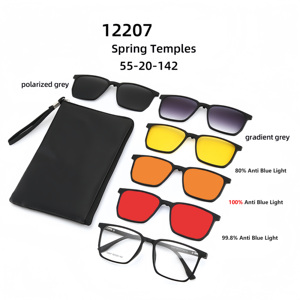 Occhiali Anti <span class=keywords><strong>Luce</strong></span> <span class=keywords><strong>Blu</strong></span> con Clip Magnetica Sunray Fashion, <span class=keywords><strong>Lenti</strong></span> Protettive per Lettura, Occhiali Blocca <span class=keywords><strong>Luce</strong></span> <span class=keywords><strong>Blu</strong></span> per Uomini e Donne - Product Image 3