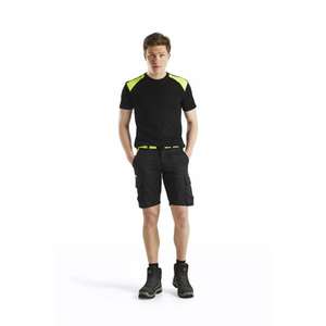 BLAKLADER - 144618329933C54 Industry <b>shorts</b> <b>stretch</b> Black/Yellow - EAN 7330509758465 <b>WORK</b> TROUSERS <b>WORK</b> <b>SHORTS</b> - Product Image 3