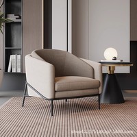Fauteuil simple de style nordique moderne, mobilier de luxe léger pour la maison, idéal pour table basse, chambre d'hôtel, exposition, négociation