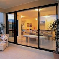 Pintu Geser Aluminium Alloy Unisuper dengan Kaca Ganda - Fitur Isolasi Termal & Tahan Air, Garansi 5 Tahun