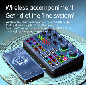 Carte son de streaming en direct professionnelle F669 USB DSP complète avec EAX 4.0 et suppression du bruit, compatible 2 canaux - Product Image 4