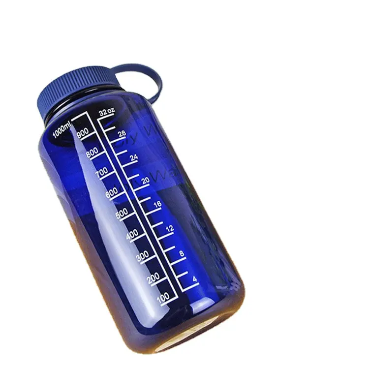 מכירה לוהטת Bpa משלוח רחב Tritan 1000ml פלסטיק Nalgene בקבוקים עם מכסים עבור חדר כושר ספורט מים בקבוק