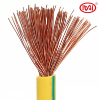 Câble électrique flexible en cuivre H07V-R 450/750V, isolé en PVC, multibrins, norme industrielle IEC 60227, fourni par l'usine