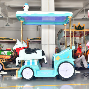 Mini Trackless <b>Electric</b> <b>Train</b> Kids 'Happy <b>Train</b>' Amusement Park Ride Beautiful Horse Design Battery-Powered Tourist <b>Train</b> - Product Image 6