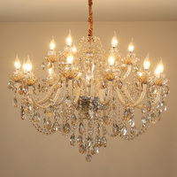 Lustre De Cristal Moderne De Luxe K9 Nouveau 3/6/8/10/15/18 Bras Lustre De Cristal Nouveau K9 Lustre Moderne AC110V/220V Éclairage