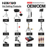 OEM Factory Wholesale HEBIKUO G510 Drum Cymbal Display Stand Drum Set for Percussion Instrument Accessories
