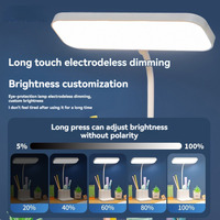 Lampe de bureau LED multifonctionnelle en gros avec porte-stylo et support de téléphone, 3 températures de couleur, intensité réglable, protection oculaire pour la lecture