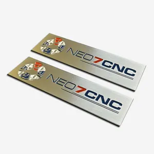 Custom Roestvrij Staal Naamplaatje Aluminium Metalen Tag Messing Logo Gegraveerd Metalen Naamplaat Voor Uw Merk