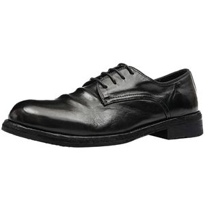 Chaussures habillées classiques de luxe en cuir véritable italien pour hommes, en cuir de vachette, pour mariage - Product Image 2