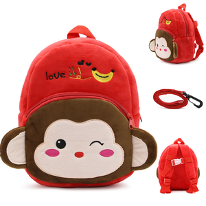 Fluffy Plush <b>Cartoon</b> <b>Backpack</b> for Kids with Zipper Closure Unisex Design - Product Image 4