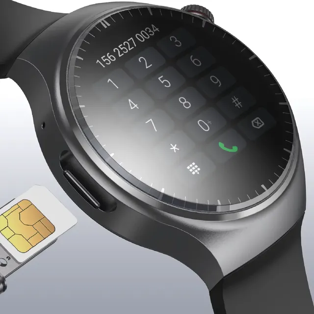 Global Full Network 4g Android Smartwatch Gps Smart Watch Sim 1000mAh Long Battery Life Round AMOLED Smartwatch Con Tarjeta Sim