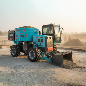 Hormigoneras Autocargables de Boca Plana - <span class=keywords><strong>Hormigonera</strong></span> Pequeña 3 en 1 (Carga, Mezcla y Transporte) para Obras de Construcción - Product Image 4