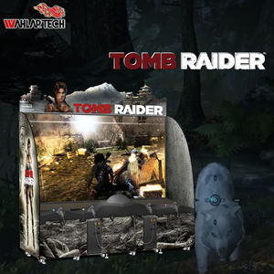 Tomb <span class=keywords><strong>Raider</strong></span> Ce Centre de jeux à pièces 4 joueurs Jeu de tir à la lumière avec pistolet Jeu d'arcade Console - Product Image 1