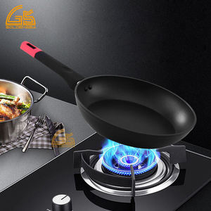 Poêle à pizza en céramique forgée de 22 cm, compatible induction et <span class=keywords><strong>four</strong></span>, passe au lave-vaisselle, grand plateau à pizza pour restaurant et usage domestique - Product Image 1