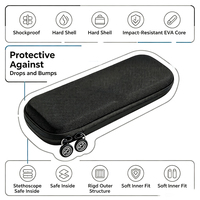 Étui de transport rigide étanche pour stéthoscope, fermeture éclair, boîte de rangement portable anti-chute en EVA pour stéthoscope de la série [Nom de la série]