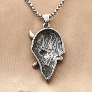 Collar con Colgante de Toro Demonio Rey en Acero Inoxidable, Diseño Retro para Hombre, 19042 - Product Image 2