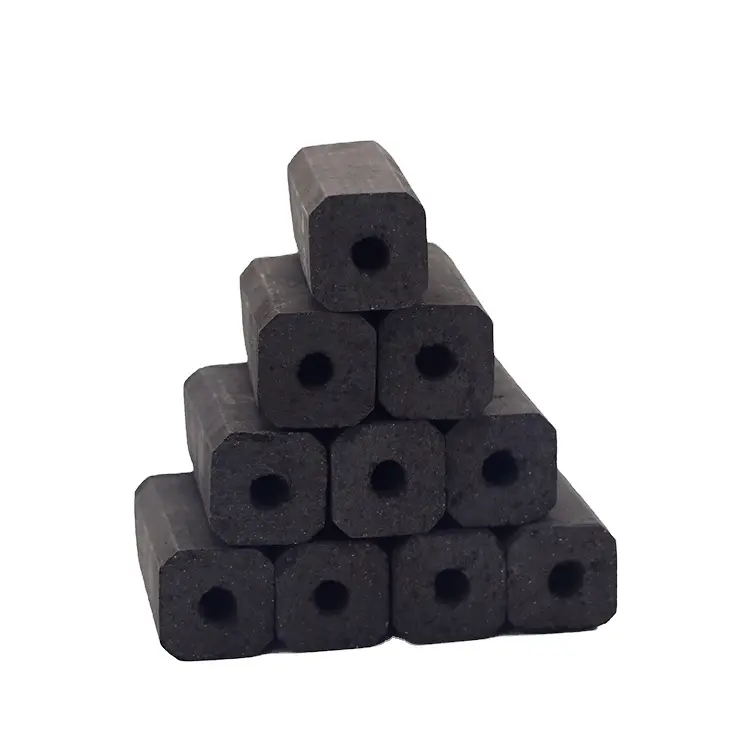 Bir sınıf barbekü kömür hindistan cevizi kömürü Hexagon Briquettes kömür tedarikçisi