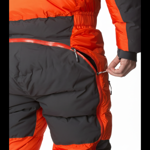 Traje de esquí de una pieza de cuerpo completo con cremallera impermeable de poliéster 800 de nieve cálida Unisex personalizado de alta calidad - Product Image 1