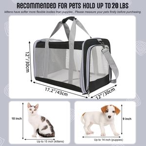 Sac de transport pour animaux de compagnie personnalisé à quatre côtés avec fenêtre en maille PC et poche latérale pour tablette, respirant et portable - Product Image 2