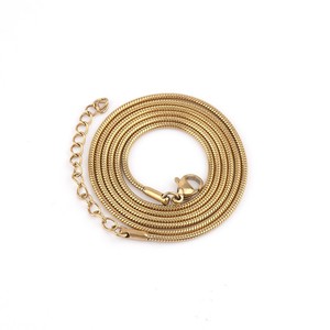 Stainless Steel <b>Snake</b> <b>Chain</b> Necklace 0.9mm‑3.2mm Multiple Width Smooth Gold <b>Silver</b> Color DIY Jewelry <b>Chain</b> Wholesale - Product Image 1
