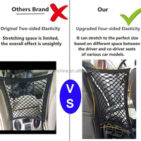 Filet de Séparation pour Voiture pour Chien, Organisateur de Rangement en Maille, Sac de Rangement Durable en ABS, Imperméable, Pliable, Portable, en Polyester, Universel pour SUV, Facile à Utiliser pour Animaux de Compagnie