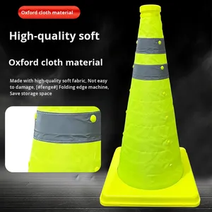 70cm Kính thiên văn gấp phản xạ giao thông nón di động xe an toàn cảnh báo nón kem đường rào cản giao thông cảnh báo - Product Image 2