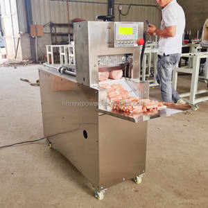 Restaurant Heavy Duty 220-300kg/h Frozen Beef Roll <b>Slices</b> Cutting <b>Machine</b> Chilled Mutton <b>Slices</b> Luncheon <b>Meat</b> Chopping <b>Machine</b> - Product Image 6