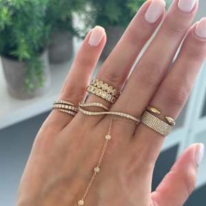 925เงิน14K สีทองโรเดียมทรงรีแบบทันสมัยสายรัดเซอร์คอนสำหรับติดหนามเตยได้รูปทรงเรขาคณิตส่วนบุคคลสำหรับวันครบรอบแต่งงาน - Product Image 2