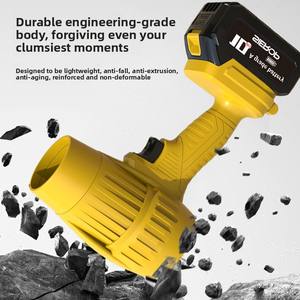 เครื่องเป่าลมแบบไร้สายสำหรับงานอุตสาหกรรม DIY มอเตอร์ไร้แปรงถ่าน 21V แบบพกพา ชาร์จซ้ำได้ แบตเตอรี่ลิเธียม 3.0Ah ใช้งานต่อเนื่อง - Product Image 3