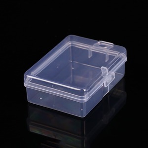 กล่องเก็บของพลาสติกใสทรงสี่เหลี่ยมผืนผ้าสำหรับจัดระเบียบสำนักงาน 9 กรัม ภาชนะใส PP ขนาดเล็กพร้อมฝาปิดสำหรับใส่คลิปหนีบกระดาษ แสตมป์ และบรรจุภัณฑ์ - Product Image 1