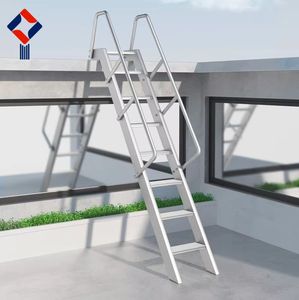 Échelle pliante télescopique en alliage d'aluminium au design moderne, échelle à chevrons épaissie pour usage domestique et en entrepôt - Product Image 6