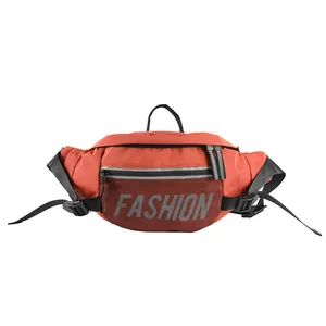 Hot Sale Unisex Sports Waist Belt Bag New Fashion Fanny Pack With Zipper Closure And Colorful Logo Pattern For Running