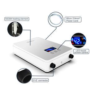 Diferentes tipos de calentadores de agua inteligentes 3-6KW Calentador eléctrico de agua caliente rápido para uso en la ducha Fácil instalación Puede agregar función Wifi - Product Image 2