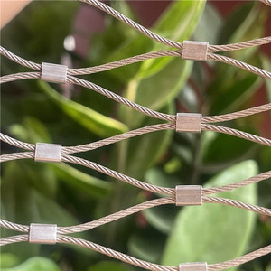 Kabel baja tahan karat fleksibel 1.5mm jenis Ferrule untuk jaring keselamatan penutup hewan & burung putih - Product Image 2