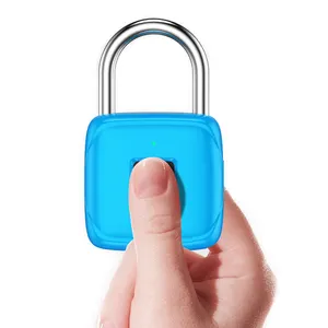 휴대용 지문 자물쇠 기숙사 도난 방지 자물쇠 USB 충전 아연 합금 색상 생체 인식 자물쇠